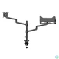Kép 4/8 - Gembird MA-DA-04 Desk mounted adjustable monitor arm with notebook tray 17"-32" Black