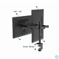 Kép 2/4 - Gembird MA-D2-03 Adjustable desk mounted double monitor arm 17”-32” Black