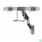 Kép 2/7 - Gembird MA-WA2-02 Adjustable wall 2-display mounting arm, 17”-32” Black