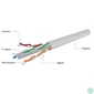 Kép 2/3 - Gembird CAT6 U-UTP Installation Cable 305m Grey