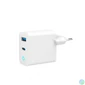 Kép 1/7 - Gembird 2-Port 65W USB Fast Charger White töltő