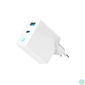 Kép 2/7 - Gembird 2-Port 65W USB Fast Charger White töltő