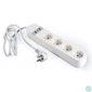 Kép 2/4 - Gembird Smart power strip with USB charger 4 sockets White