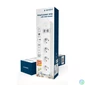 Kép 4/4 - Gembird Smart power strip with USB charger 4 sockets White
