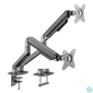 Kép 2/9 - Gembird MA-DA2-05 Desk mounted adjustable double monitor arm 17"-32" Space Grey