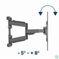 Kép 2/6 - Gembird WM-75ST-01 Full-motion TV wall mount 32”-75” Black