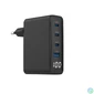 Kép 1/5 - Gembird 4-port 100W GaN USB fast charger LCD Black töltő