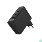 Kép 2/5 - Gembird 4-port 100W GaN USB fast charger LCD Black töltő