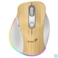 Kép 1/3 - Genius Ergo 9000S Pro Wireless Bluetooth Mouse Pine Wood egér