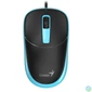 Kép 1/5 - Genius DX-123 Wired Mouse Black/Blue egér