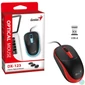 Kép 5/5 - Genius DX-123 Wired Mouse Black/Red egér