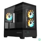 Kép 1/7 - Gigabyte C201 Panoramic Tempered Glass Black gépház