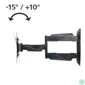 Kép 2/13 - Hama TV Wall Bracket Swivel Tilt Pull-out 165cm (65") up to 35kg