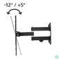 Kép 2/12 - Hama TV Wall Bracket Swivel Tilt Pull-out 165cm (65") up to 25kg