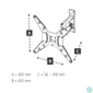Kép 3/12 - Hama TV Wall Bracket Swivel Tilt Pull-out 165cm (65") up to 25kg