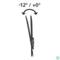 Kép 2/5 - Hama TV Wall Bracket Tilting 165cm (65") to 35kg Wall Spacing 2,8cm