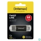 Kép 3/3 - Intenso 64GB Twist Line USB3.2 Black pendrive