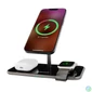 Kép 1/6 - Intenso MB13 3in1 Magnetic Wireless Charger Black töltő