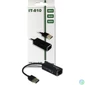 Kép 1/4 - Inter-Tech Argus IT-810 USB Gigabit Ethernet Adapter Black hálókártya