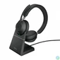 Kép 1/4 - Jabra Evolve2 65 MS Teams Stereo Bluetooth Headset with Charging Stand Black