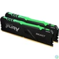 Kép 1/3 - Kingston 16GB DDR5 5200MHz Kit(2x8GB) Fury Beast RGB memória