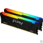 Kép 2/9 - Kingston 16GB DDR4 3200MHz Kit(2x8GB) Fury Beast RGB Black memória