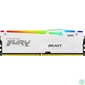 Kép 3/4 - Kingston 32GB DDR5 6000MHz Kit(2x16GB) Fury Beast RGB White memória