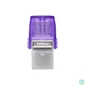 Kép 1/3 - Kingston 128GB DT microDuo 3C USB3.2 Silver/Purple pendrive