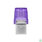 Kép 1/3 - Kingston 256GB DT microDuo 3C USB3.2 Silver/Purple pendrive