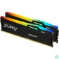 Kép 1/3 - Kingston 16GB DDR5 5600MHz Kit(2x8GB) Fury Beast RGB Black memória