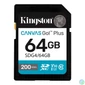 Kép 1/3 - Kingston 64GB Canvas Go Plus Gen4 Class 10 UHS-I U3 V30 memóriakártya