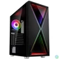 Kép 1/4 - Kolink VOID X ARGB Tempered Glass Black gépház