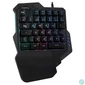 Kép 1/9 - Logilink Illuminated one-hand gaming keyboard Black billentyűzet