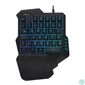 Kép 2/9 - Logilink Illuminated one-hand gaming keyboard Black billentyűzet
