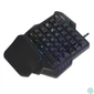 Kép 3/9 - Logilink Illuminated one-hand gaming keyboard Black billentyűzet