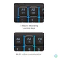 Kép 9/9 - Logilink Illuminated one-hand gaming keyboard Black billentyűzet