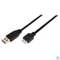 Kép 1/3 - Logilink CU0027 USB3.0 Connection A->B microUSB cable 2m Black kábel