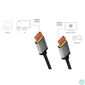 Kép 3/5 - Logilink DisplayPort cable DP/M to DP/M 8K/60Hz alu 2m Black/Grey kábel