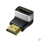 Kép 1/7 - Logilink HDMI adapter A/M to A/F 90° angled 8K/60 Hz Black/Grey speciális átalakító