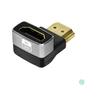Kép 2/7 - Logilink HDMI adapter A/M to A/F 90° angled 8K/60 Hz Black/Grey speciális átalakító