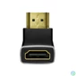 Kép 4/7 - Logilink HDMI adapter A/M to A/F 90° angled 8K/60 Hz Black/Grey speciális átalakító