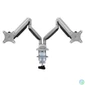 Kép 5/6 - Logilink BP0043 Dual Alumium Monitor Desk Mount Tilt Silver
