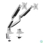 Kép 6/6 - Logilink BP0043 Dual Alumium Monitor Desk Mount Tilt Silver