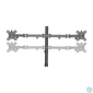 Kép 3/5 - Logilink BP0046 13"-32" Quad Monitor Stand Black