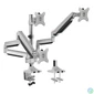 Kép 1/8 - Logilink BP0052 Triple Alumium Monitor Desk Mount Tilt Silver