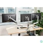 Kép 7/8 - Logilink BP0052 Triple Alumium Monitor Desk Mount Tilt Silver