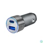 Kép 2/5 - Logilink USB car charger 1x USB-C PD 1x USB-A QC 36W Grey töltő