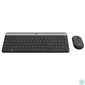 Kép 1/5 - Logitech MK470 Slim Wireless Keyboard and Mouse Combo Black/Silver DE billentyűzet