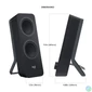 Kép 2/6 - Logitech Z207 Bluetooth Speaker Black hangszóró