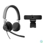 Kép 1/2 - Logitech C925e Webkamera Black + UC-Kompatibilis Zone Wired Headset Black